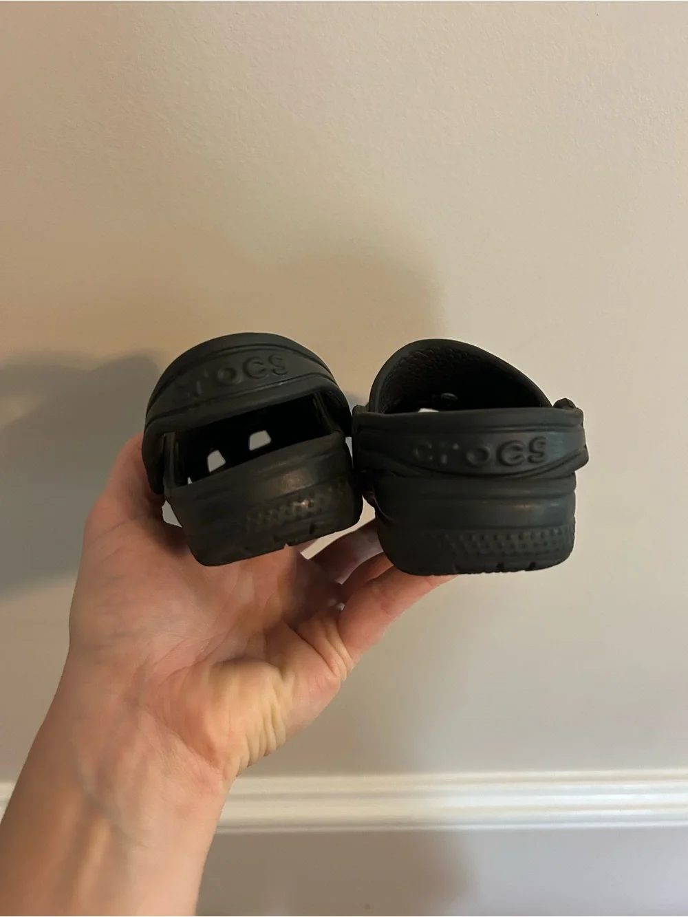 Kids Crocs Black Slip-On Clog Shoes